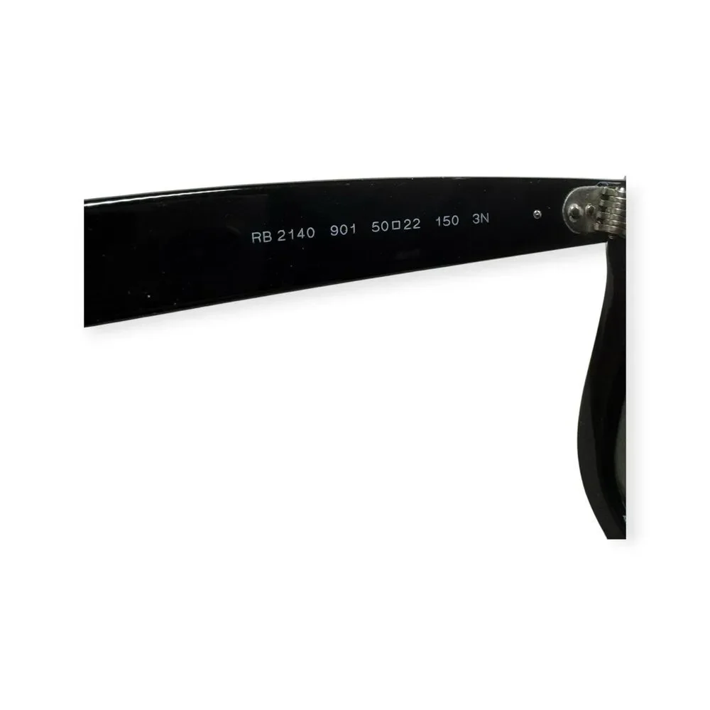 Ray-Ban RB2140 Sunglasses Wayfarer Black Green G15 Unisex Summer w/ Case & Box